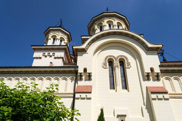 Fototapeta na wymiar The Coronation Archbishop Cathedral. Alba Iulia, Romania.