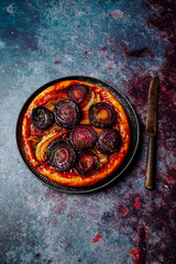 Red onion and fennel tarte tatin