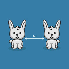 Animal social distancing concept design