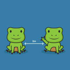 Animal social distancing concept design