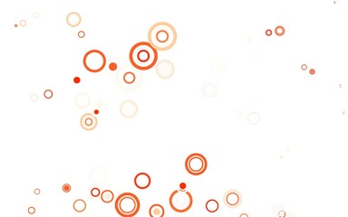 Light Red vector template with circles.