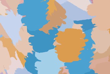 Light Blue, Yellow vector pattern with random forms.