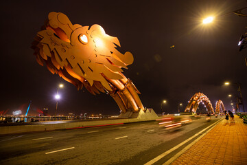 The Dragon Bridge of Da Nang in Vietnam