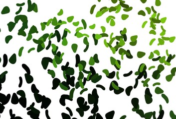 Obraz na płótnie Canvas Light Green vector template with memphis shapes.
