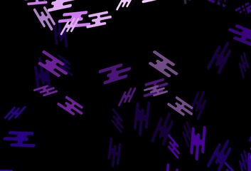 Dark Purple vector template with repeated sticks.
