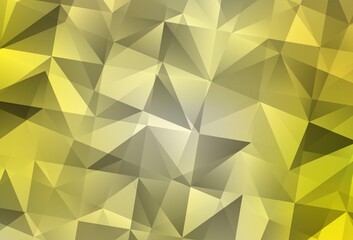 Light Yellow vector polygonal pattern.