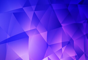 Obraz premium Light Pink, Blue vector low poly background.