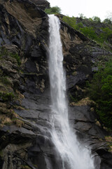 waterfall in the mountains