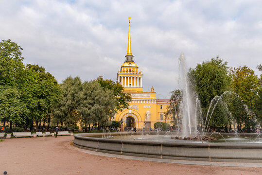 The Building Of The General Admiralty in Saint-Petersburg, Russia, built in 1718