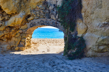 Der Strand von Lagos in Portugal