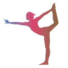 Woman yoga pose.Meditation yoga icon. Yoga pose icon.