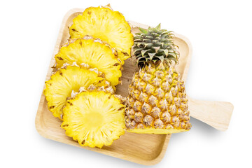 Pineapple fresh fruit isolated
