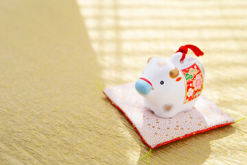 丑年の正月素材