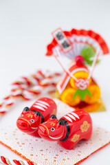 丑年の正月素材