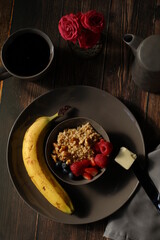 Oatmeal and Fruit Breakfast