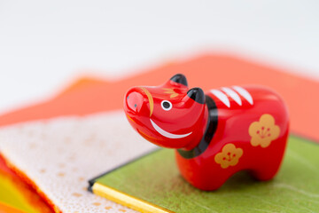 丑年の正月素材