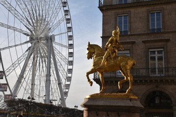 Statue équestre de Jeanne d'Arc à Paris, France