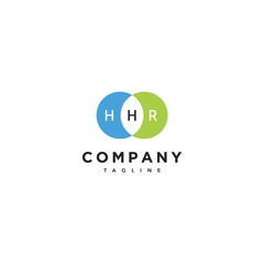 Simple and professional HHR letter initials logo 1