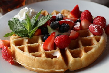 Waffle and Berries