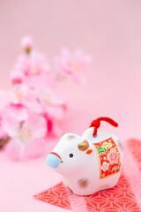 丑年の正月素材