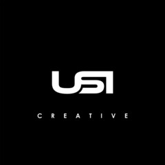 USI Letter Initial Logo Design Template Vector Illustration	
