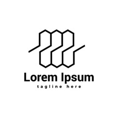 ABSTRACT LINE LOGO BRAND IDENTITY