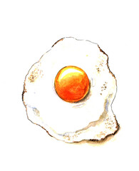 Fried eggs are a healthy Breakfast.