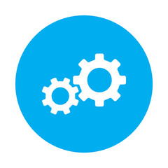 setting gears computer icon vector