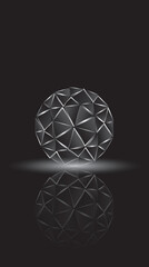 Dark abstract paint background with spheres. Planet system. Screen vector design for mobile app