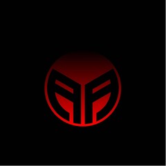 Initial letter A A Modern circle with elegant colored background frame