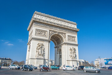 Obraz premium Arc de Triomphe, Paris, France