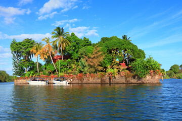 house on a tropical island