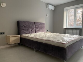 interior of a bedroom with bed