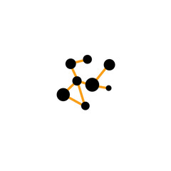 Data  network technology icon design