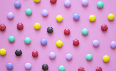 pink background of sweet candy