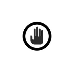 Hand thumb finger of human icon design