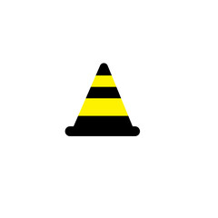 road safety boundary stop traffic danger barrier icon design