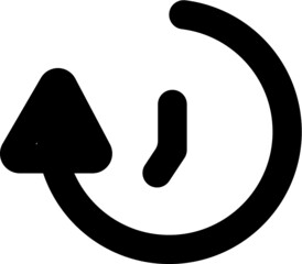 Rotation loop button internet communication icon design