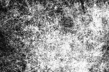 Grunge black and white. Monochrome texture of dirt, chips, and dust. Pattern of black scratches, scuffs on a white background. Abstract ink spot randomly arranged