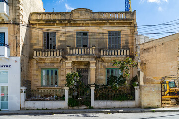 Derlict building in Triq l-Imsida, Msida, Malta