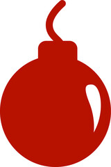 Bomb explode dynamite symbol isolated design
