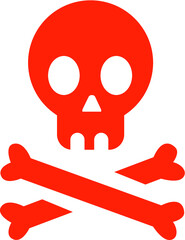 Skeleton Skull Halloween bone dead bone cartoon icon design 