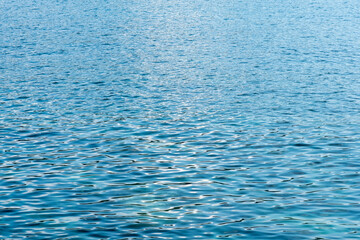 Surface of beautiful deep blue ocean background texture for background or backdrop..