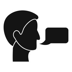 Linguist translator icon. Simple illustration of linguist translator vector icon for web design isolated on white background