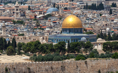 Nice panorama of the city of Jerusalem