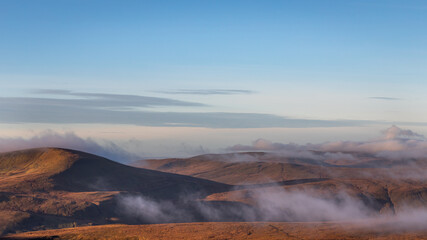 fog in the mountains