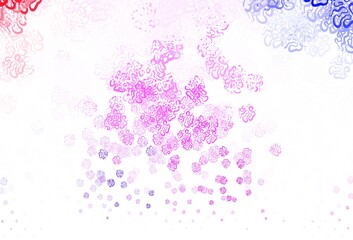 Light Purple vector pattern with random forms.
