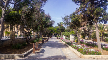 Fototapeta premium The Mall in Floriana, Malta.