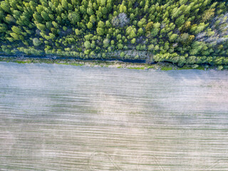 Abstract field and country patterns on summer