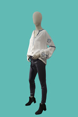 Full length female mannequin.